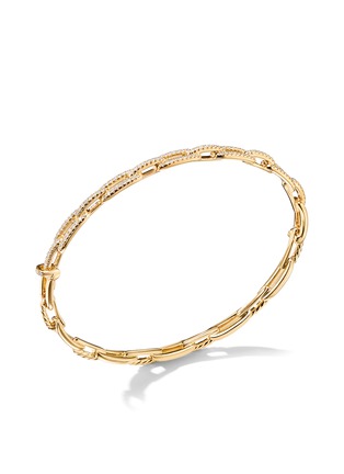 Detail View - Click To Enlarge - DAVID YURMAN - ‘Stax’ 18k gold diamond small chain link bracelet