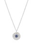 DAVID YURMAN - Diamond sapphire evil eye pendant necklace