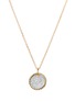 DAVID YURMAN - Diamond 18k yellow gold disc pendant necklace