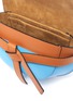 Detail View - Click To Enlarge - LOEWE - 'Gate' mini colourblock leather saddle bag