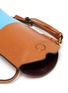 Detail View - Click To Enlarge - LOEWE - 'Gate Pocket' colourblock leather crossbody pouch