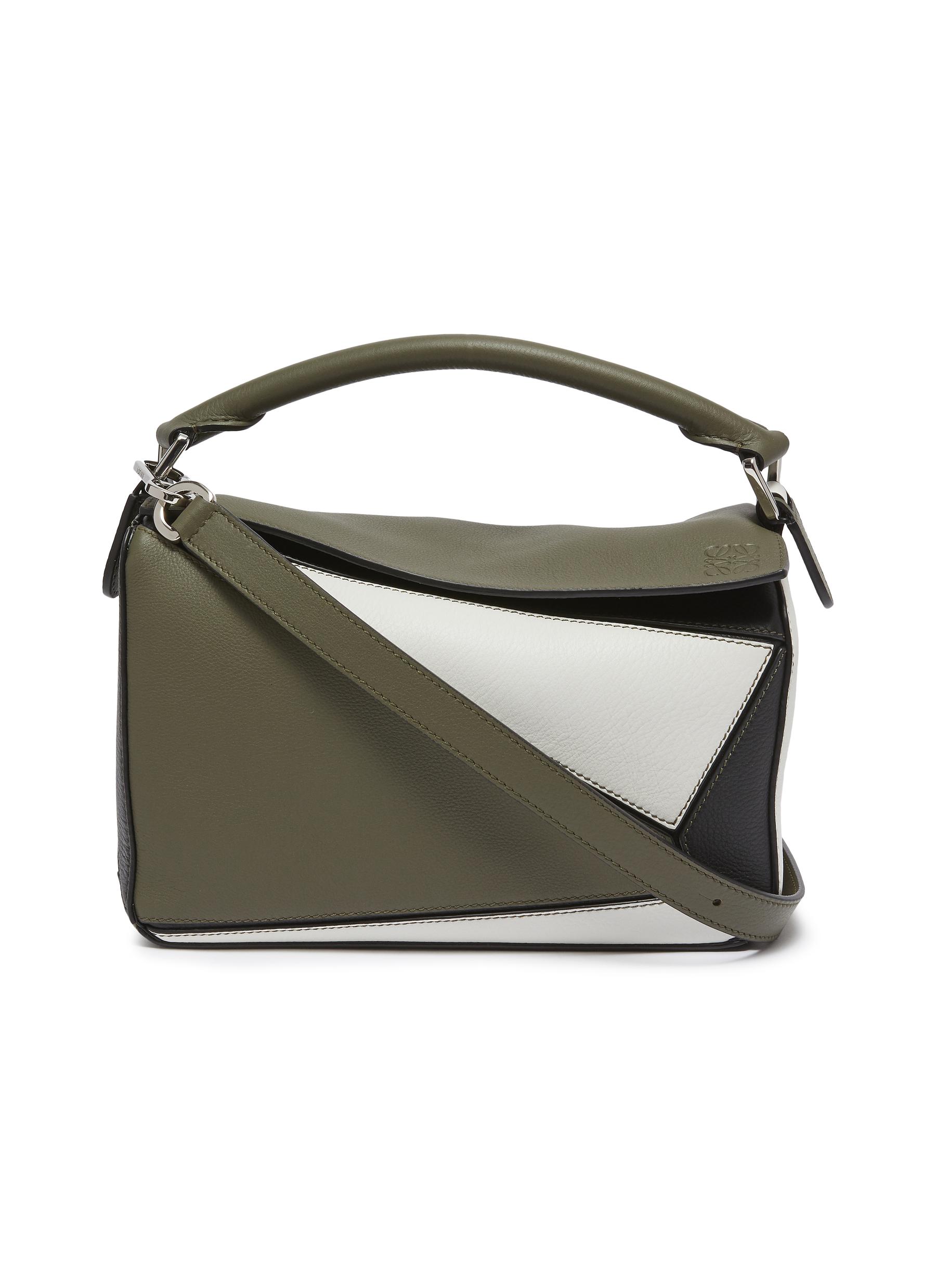 loewe puzzle khaki green