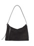 Main View - Click To Enlarge - LOEWE - 'Berlingo' leather panel suede shoulder bag