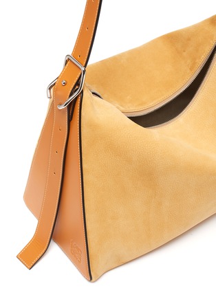 Detail View - Click To Enlarge - LOEWE - 'Berlingo' leather panel suede shoulder bag