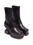 Detail View - Click To Enlarge - LOEWE - Sculptural heel leather platform boots