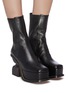 Figure View - Click To Enlarge - LOEWE - Sculptural heel leather platform boots