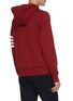 Back View - Click To Enlarge - THOM BROWNE  - Stripe sleeve hoodie