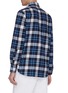 Back View - Click To Enlarge - THOM BROWNE  - Chest pocket check plaid flannel shirt