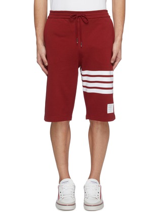 Main View - Click To Enlarge - THOM BROWNE  - Stripe sweat shorts