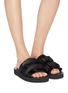 Figure View - Click To Enlarge - SUICOKE - 'MOTO-VHL' strappy band calf hair slide sandals