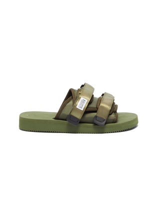 Main View - Click To Enlarge - SUICOKE - 'MOTO-CAB' strappy band slide sandals