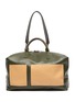 Main View - Click To Enlarge - A-ESQUE - 'Barrel Esque' contrast slip pocket leather bag