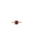 Detail View - Click To Enlarge - DAVID YURMAN - Chatelaine' diamond garnet 18k yellow gold ring