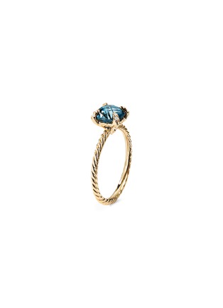 Main View - Click To Enlarge - DAVID YURMAN - Chatelaine' diamond topaz 18k yellow gold ring