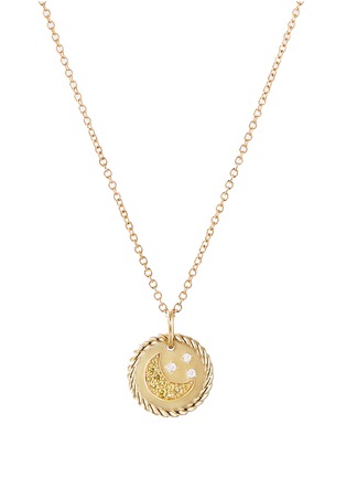 Main View - Click To Enlarge - DAVID YURMAN - Cable Collectible' diamond sapphire moon and star pendant necklace