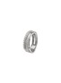 Detail View - Click To Enlarge - DAVID YURMAN - Diamond silver multi row crossover ring