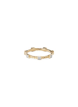 Main View - Click To Enlarge - DAVID YURMAN - Cable Collectibles' diamond 18k yellow gold ring