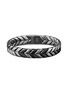 Main View - Click To Enlarge - DAVID YURMAN - 'Chevron' silver titanium woven effect bracelet
