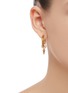 Figure View - Click To Enlarge - BALENCIAGA - 'Force Spike' faux pearl embellished hoop earrings