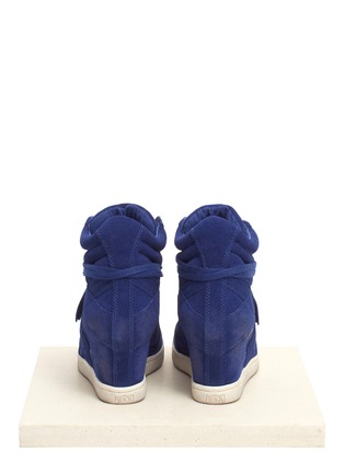 Back View - Click To Enlarge - ASH - 'Cool' suede wedge sneakers