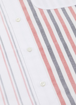 Detail View - Click To Enlarge - THOM BROWNE  - Stripe panel shirt dress
