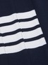 Detail View - Click To Enlarge - THOM BROWNE  - 'Tromp L'oeil' stripe drop back pleated skirt