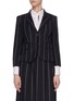 Main View - Click To Enlarge - THOM BROWNE  - 'Classic' Shadow Stripe Flannel Sport Coat