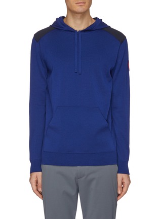 Main View - Click To Enlarge - CANADA GOOSE - 'Amherst' contrast panel knit hoodie
