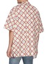 Back View - Click To Enlarge - GUCCI - GG checkerboard belt print oversized bowling shirt