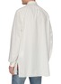 Back View - Click To Enlarge - GUCCI - Patch pocket stripe oversized half-button placket shirt