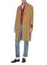 Figure View - Click To Enlarge - GUCCI - GG logo embroidered knit nightgown coat