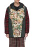 Main View - Click To Enlarge - GUCCI - 'Eco' print check plaid panelled parka