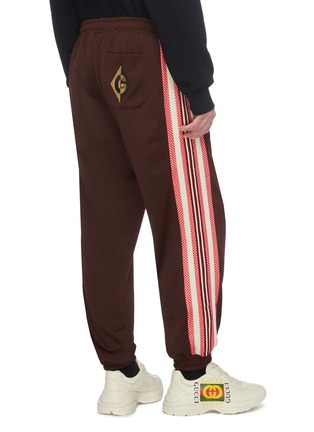 Back View - Click To Enlarge - GUCCI - Mesh stripe outseam jogging pants