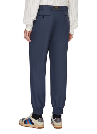 Back View - Click To Enlarge - GUCCI - Logo tag suiting jogging pants