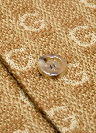  - GUCCI - 'GG' logo embroidered knit blazer