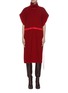 Main View - Click To Enlarge - GUCCI - High neck contrast waist dress