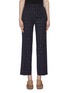 Main View - Click To Enlarge - GUCCI - GG pinstripe cropped suiting pants