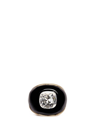 Main View - Click To Enlarge - KENNETH JAY LANE - Crystal Art Deco domed ring