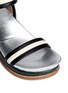 Detail View - Click To Enlarge - MARNI - Stripe strap wedge sandals