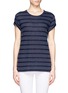 Main View - Click To Enlarge - VINCE - Rolled sleeve stripe pattern T-shirt