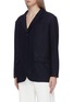 Front View - Click To Enlarge - JACQUEMUS - 'La veste Moyo' textured blazer