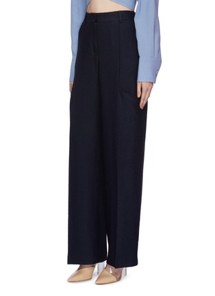 Front View - Click To Enlarge - JACQUEMUS - 'Le pantalon Moyo' side pocket textured suiting pants
