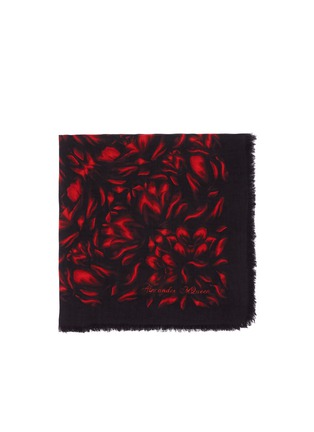 Main View - Click To Enlarge - ALEXANDER MCQUEEN - Mosaic tulips modal-silk scarf