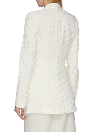 Back View - Click To Enlarge - JACQUEMUS - 'J' logo embroidered blazer