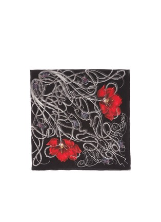 Main View - Click To Enlarge - ALEXANDER MCQUEEN - Tulip and thorn print silk scarf