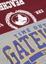  - VETEMENTS - 'Gateway' slogan print patchwork hoodie