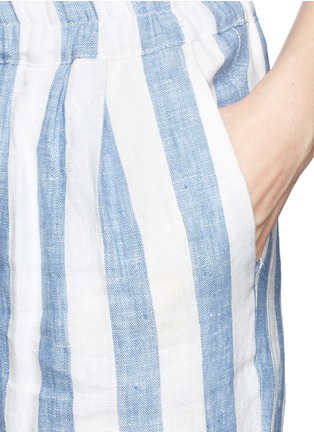 Detail View - Click To Enlarge - J CREW - Linen drapey pull-on pants in stripe