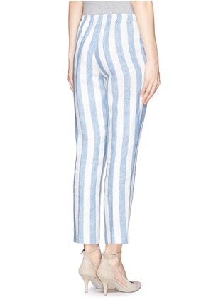 Back View - Click To Enlarge - J CREW - Linen drapey pull-on pants in stripe