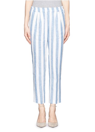 Main View - Click To Enlarge - J CREW - Linen drapey pull-on pants in stripe