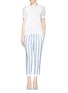 Figure View - Click To Enlarge - J CREW - Linen drapey pull-on pants in stripe
